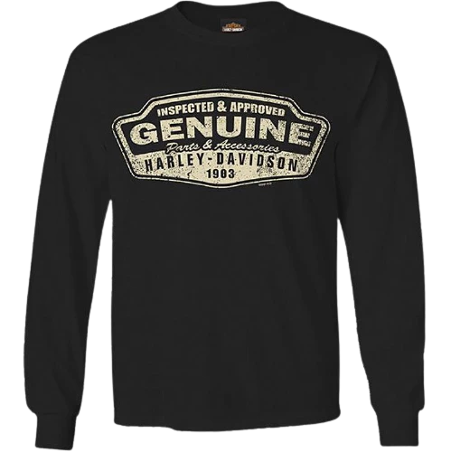 Superstition Harley-Davidson Harley-Davidson® Men's Label Genuine Long Sleeve Tee, Black 3 Superstition Harley-Davidson Harley-Davidson® Men's Label Genuine Long Sleeve Tee, Black
