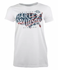Superstition Harley-Davidson Harley-Davidson® Women's Faded States Short Sleeve Tee, White