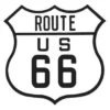 Ande Rooney Harley Davidson® Route 66 Die-Cut Embossed Tin Sign 2010271