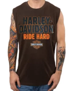 Superstition Harley-Davidson Harley-Davidson® Men's Too Tough Sleeveless Tee, Dark Chocolate