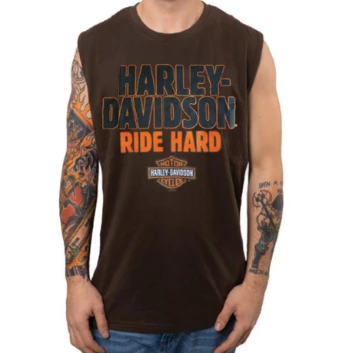 Superstition Harley-Davidson Harley-Davidson® Men's Too Tough Sleeveless Tee, Dark Chocolate 3 Superstition Harley-Davidson Harley-Davidson® Men's Too Tough Sleeveless Tee, Dark Chocolate