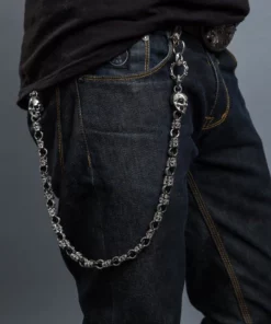 Hair Glove® Men's 27" Dual Braided Wallet Chain, 60004 Wallets & Chains