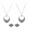 MOD Harley-Davidson®Winged Heart Necklace & Earrings Gift Set, Silver HDS0004 Jewelry