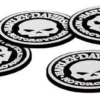 Ace Branded Home Harley-Davidson® Skull Coasters Set - 4 Rubber Coasters, HDL-18522