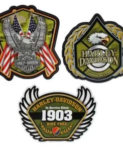 Chroma Harley-Davidson® Salute Military 3pack Decal Kit, 4.75 X 6.25 Inches CG45029