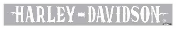 Chroma Decals & Patches Harley-Davidson® White Western Font Windshield Decal CG3760 3 Chroma Decals & Patches Harley-Davidson® White Western Font Windshield Decal CG3760