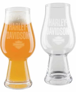 Ace Branded Kitchen & Barware Harley-Davidson® Etched H-D Text IPA Glass Set - Set Of 2 - 16 Oz. HDL-18795