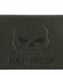 American Accessories Harley-Davidson® Men's Outsider Trucker Bi-Fold Leather Wallet W/ RFID Wallets & Chains