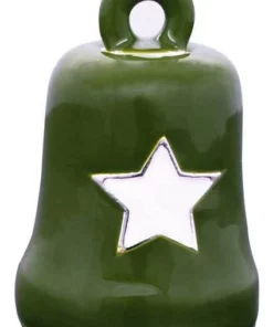 MOD Harley-Davidson® Green & White Star Ride Bell, Sterling Silver, Green HRB076