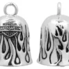 MOD Harley-Davidson® Silver Flames Bar & Shield Ride Bell HRB031 Ride Bells 1 MOD Harley-Davidson® Silver Flames Bar & Shield Ride Bell HRB031 Ride Bells