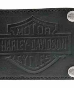 American Accessories Harley-Davidson® Men's Easy Money Embossed Bar & Shield Bi-Fold Wallet HDMWA10972-BLK Wallets & Chains