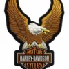 Symbol Arts Harley-Davidson® Up Wing Eagle Brown Patch, Small Decals & Patches