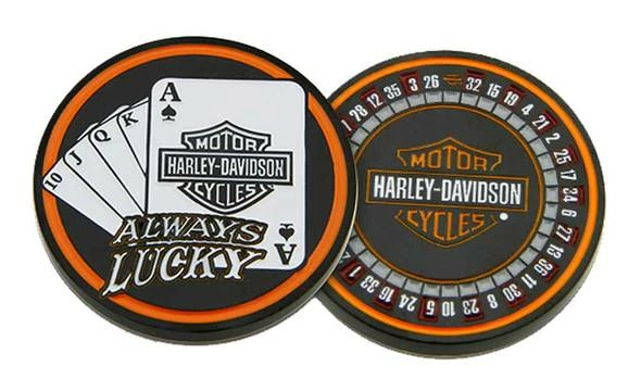 Symbol Arts Harley-Davidson® Always Lucky Casino Metal Challenge Coin, 8009342 Gifts & Collectibles 3 Symbol Arts Harley-Davidson® Always Lucky Casino Metal Challenge Coin, 8009342 Gifts & Collectibles