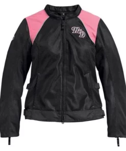Jackets & Vests Harley-Davidson® Women's Pink Label 3-in-1 Mesh Riding Jacket - Black, 98136-20VW