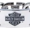 MOD Jewelry & Watches Harley-Davidson® Men's Stainless Steel Bar & Shield Curb Link ID Bracelet, HSB0143