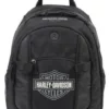 Leather Source Accessory Backpacks Harley-Davidson®Bar & Shield Day Backpack BP1968S-GRYBLK
