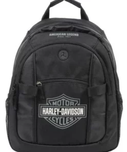 Leather Source Accessory Backpacks Harley-Davidson®Bar & Shield Day Backpack BP1968S-GRYBLK