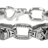 MOD Harley-Davidson® Men's Steel Skull Link Bracelet, HSB0003
