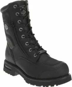 Wolverine Footwear Harley-Davidson® Riddick 8-Inch Lace-UP Black Motorcycle Boots D98308