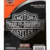Chroma Harley-Davidson® Embossed Bar & Shield Logo Chrome Decal, CG3017 Decals & Patches