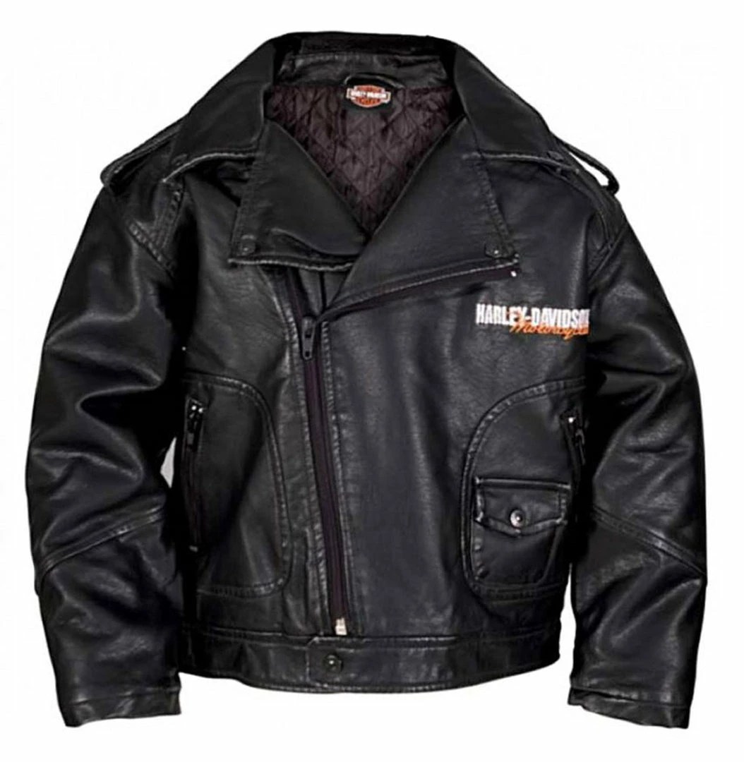 SGI Kids Harley-Davidson® Big & Little Boys' Upwing Eagle Biker Pleather Jacket, 0386074 3 SGI Kids Harley-Davidson® Big & Little Boys' Upwing Eagle Biker Pleather Jacket, 0386074