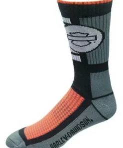 Harley-Davidson® Wolverine Men's CoolMax Wicking Riding Mid-Calf Socks, Gray