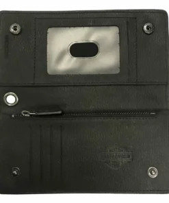 American Accessories Harley-Davidson® Men's Liberty Eagle Trucker Leather Wallet W/ RFID HDMWA11673 Wallets & Chains