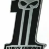 Chroma Harley-Davidson® #1 Skull Dark Custom Chrome Injection Molded Decal, CG41507 Decals & Patches