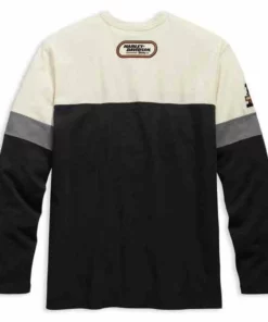 Harley-Davidson® Men's H-D Racing Long Sleeve Colorblocked Henley. 99167-19VM