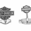 MOD Jewelry & Watches Harley-Davidson® Men's Sterling Silver Bar & Shield Cufflinks, HDZ0041