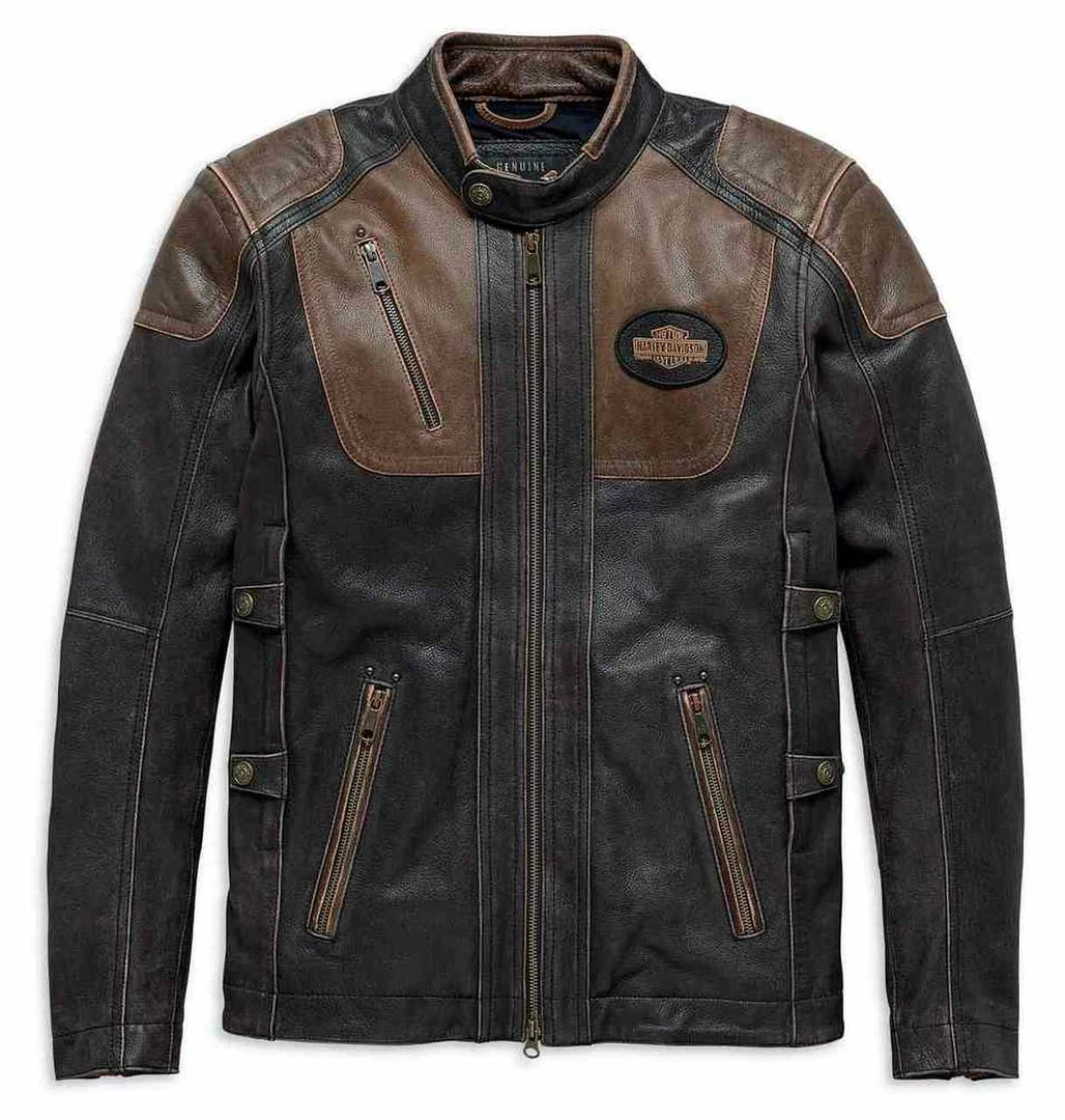 Harley-Davidson® Men's Triple Vent System Trostel Leather Jacket, 98053-19VM Jackets & Vests 3 Harley-Davidson® Men's Triple Vent System Trostel Leather Jacket, 98053-19VM Jackets & Vests