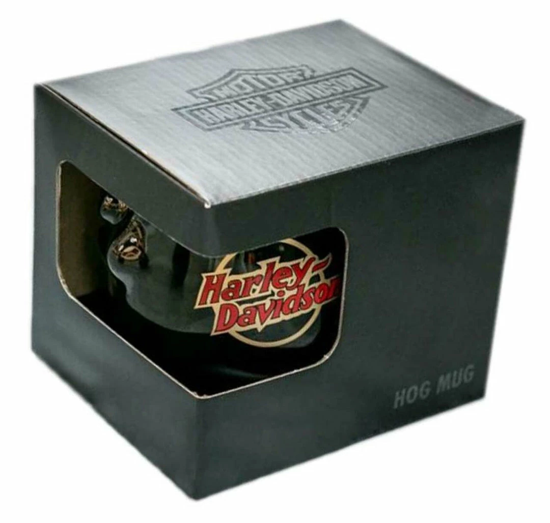 Ace Branded Harley-Davidson® Core Sculpted Hog Coffee Mug, 14 Oz. - Gloss Black HDX-98607 Home 4 Ace Branded Harley-Davidson® Core Sculpted Hog Coffee Mug, 14 Oz. - Gloss Black HDX-98607 Home