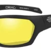 Wiley X Sunglasses & Goggles Harley-Davidson® Men's Drag Gasket Sunglasses, Yellow Lens / Black Frames HADRA13