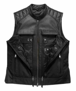 Jackets & Vests Harley-Davidson® Men's Synthesis Pocket System Leather/Textile Vest, 98120-17VM