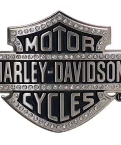 American Accessories Ladies' Belts & Buckles Harley-Davidson® Women's Lineage Bling Bar & Shield Belt Buckle, HDWBU10635