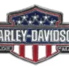 Symbol Arts Gifts & Collectibles Harley-Davidson® American Flag Trademark Bar & Shield Pin, 8009472