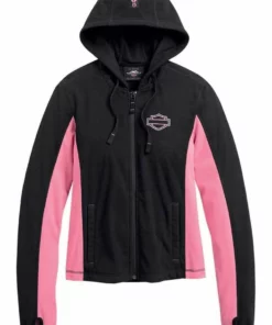 Jackets & Vests Harley-Davidson® Women's Pink Label 3-in-1 Mesh Riding Jacket - Black, 98136-20VW