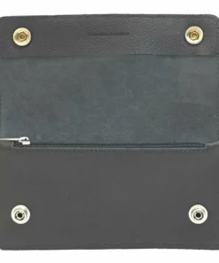 Leather Source Accessory Harley-Davidson® Men's Embroidered Bar & Shield Trucker Tall Biker Wallet, XML4317-ORGBLK