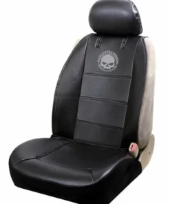 Plasticolor Harley-Davidson® Willie G. Skull Logo Side-less Seat Cover Black - Single PC8596