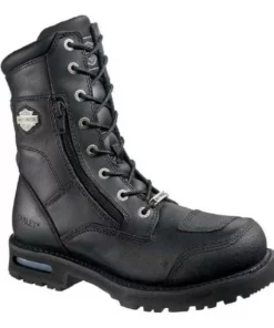 Wolverine Footwear Harley-Davidson® Riddick 8-Inch Lace-UP Black Motorcycle Boots D98308