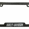 Chroma Harley-Davidson® Carbon Fiber Look H-D Metal License Plate Frame CG42575
