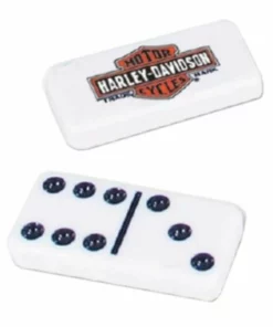 Dart World Harley-Davidson® Oil Can Bar & Shield Domino Set, Durable Polyester Resin 66919 Home 5 Dart World Harley-Davidson® Oil Can Bar & Shield Domino Set, Durable Polyester Resin 66919 Home