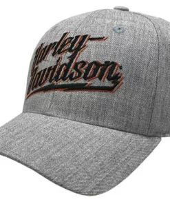 Superstition Harley-Davidson Harley-Davidson® Thunder Bolt Curved Bill Adjustable Baseball Cap - Gray Hats