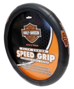 Plasticolor Auto & Garage Harley-Davidson® Steering Wheel Cover, Vintage Elite Bar & Shield Speed Grip 6644