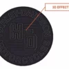 Global Products Harley-Davidson® Embroidered 3D Forged Circle Emblem Patch, 8 X 8 In. EM324304 Decals & Patches