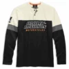 Harley-Davidson® Men's H-D Racing Long Sleeve Colorblocked Henley. 99167-19VM 2 Harley-Davidson® Men's H-D Racing Long Sleeve Colorblocked Henley. 99167-19VM