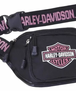 Athalon Bags & Purses Harley-Davidson® Pink Bar & Shield Logo Belt Bag, Water-Resistant