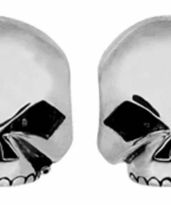 MOD Jewelry Harley-Davidson® Women's Sterling Silver Skull Emblem Post Earrings HDE0377