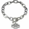 MOD Jewelry & Watches Harley-Davidson® Men's Bike Chain ID Bracelet, Stainless Steel HSB0071