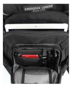 Leather Source Accessory Backpacks Harley-Davidson® Men's Grey & Black Bar & Shield Deluxe Backpack, BP1900S-GRYBLK